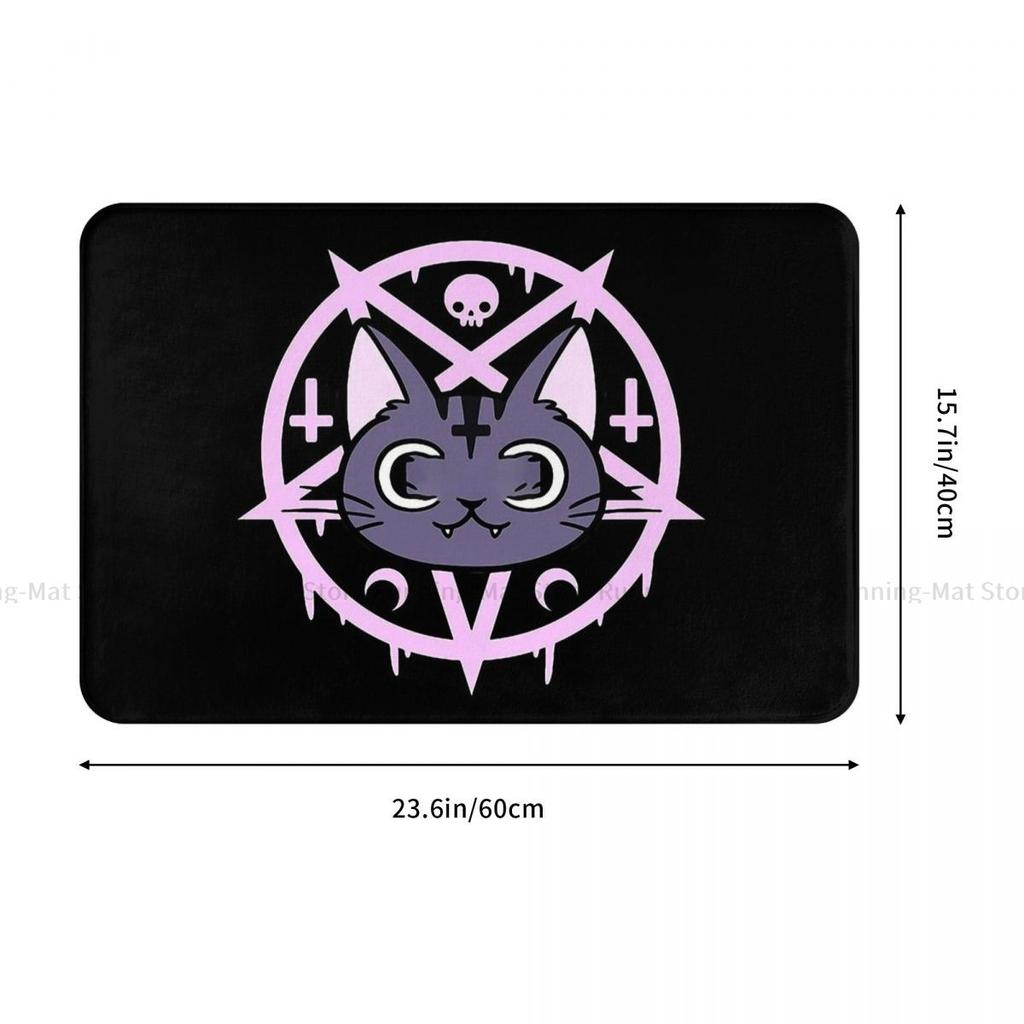 Goth Subculture Rock Romance Absorbent Bathroom Bedroom Door Rug Kitchen Balcony Living Room Entrance Carpet Home Decoration