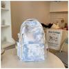 New National Style Versatile Tie-dye Backpack Student Large-capacity Simple Schoolbag Korean Version Niche Personalized Casual Backpack