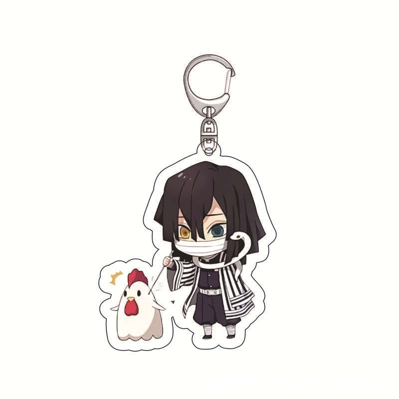 

Anime Acrylic Keychain Pendant Rooster Series Creative Accessory Present For Kids For Fans Collectible Souvenir 5.5CM