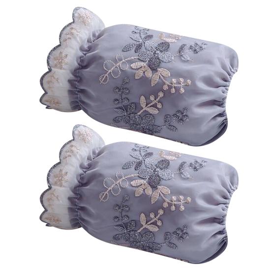 

1 пара дышащего полиэстера, прочный с кружевом, защита от деформации, защита на рукавах, защита на рукавах