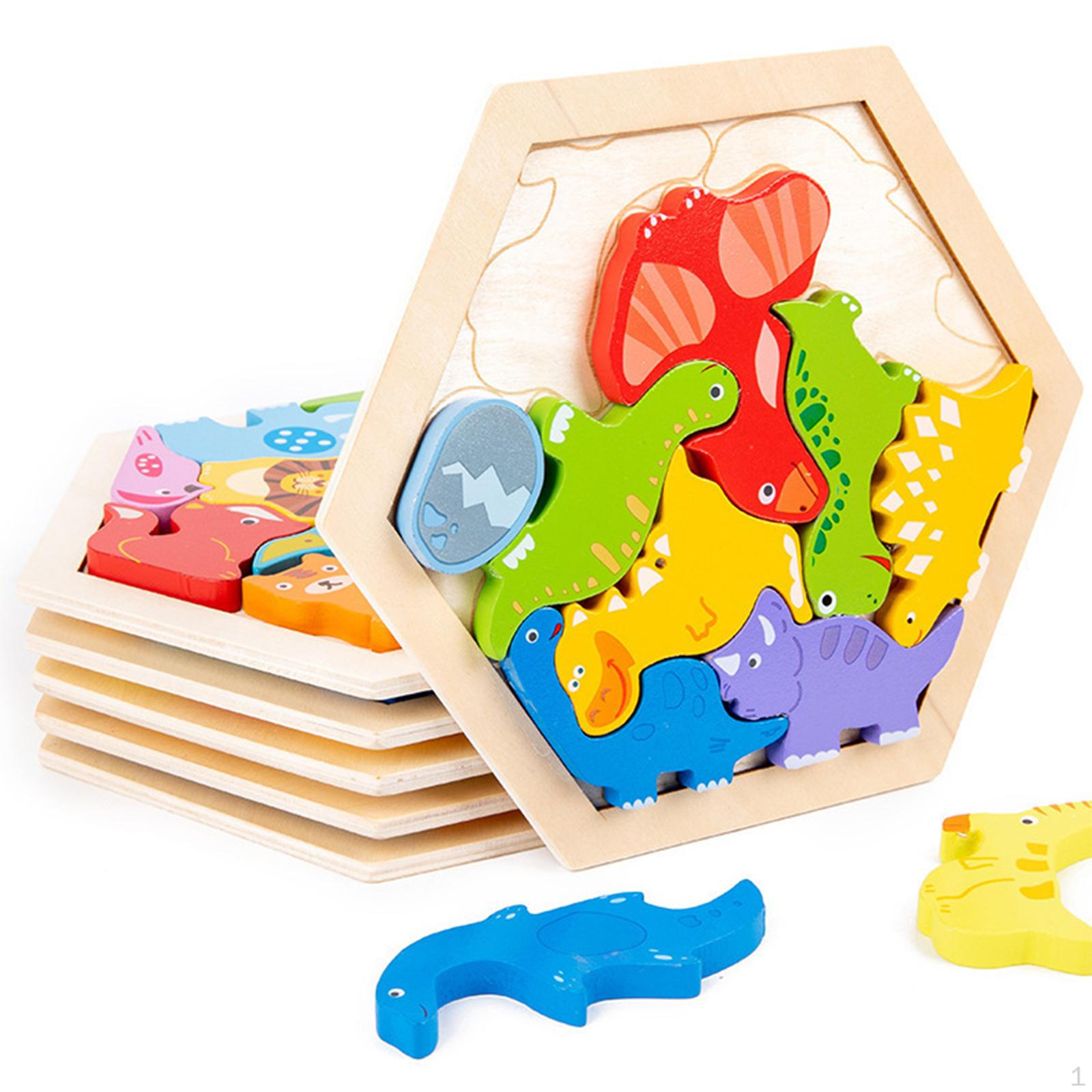 Educational Toy Drawing Shape Stacking Teaching Aids IQ Training Education Learning for Dinosaur