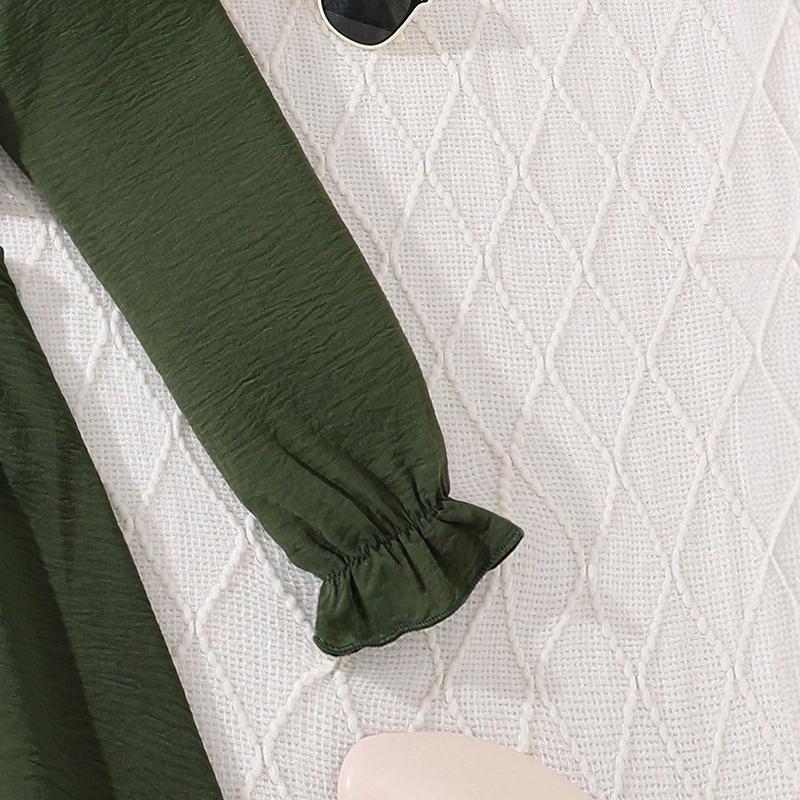 Girl Long Sleeves Dress Children Kid Casual Princess Dresses Clothes