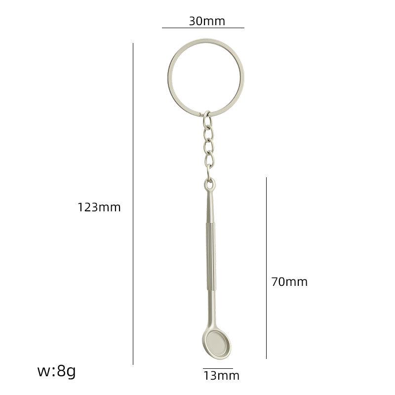 Creative Dental Tools Keychain: Simulation Teeth, Mouth Mirror & Forceps - Perfect Dentist Gift