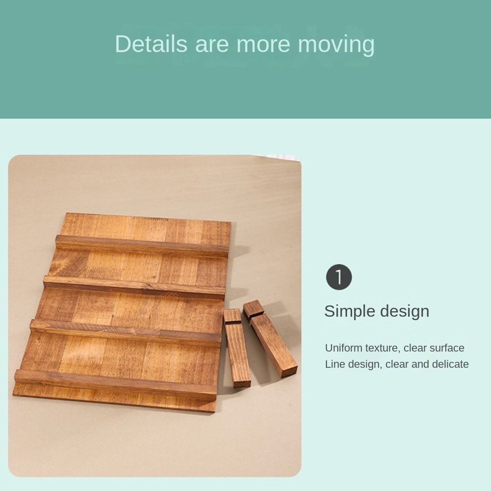 Multi-functional Wooden Nail Art Stand Manicure Products Showing Shelf Nail Color Board Card Paper