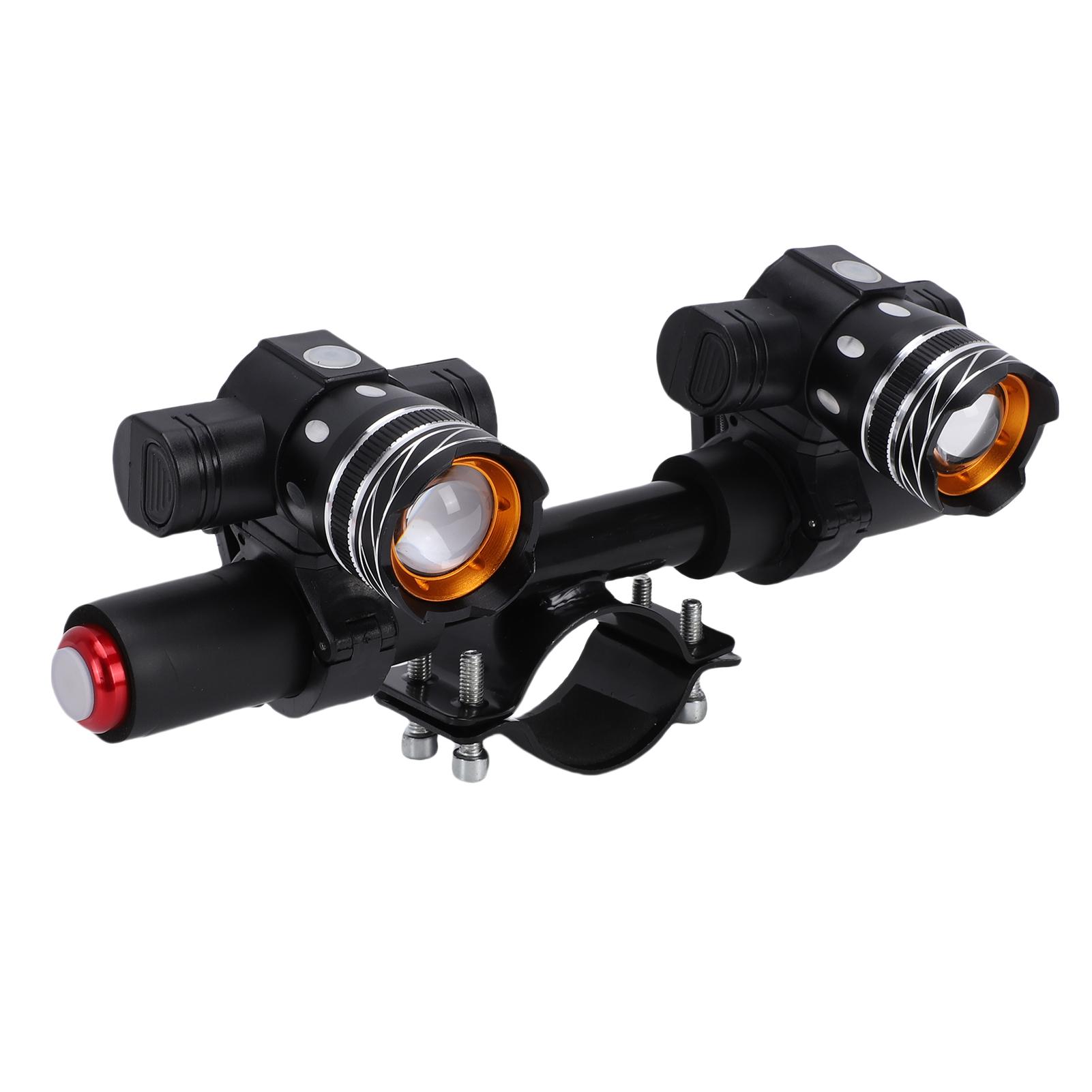 

Scooter Handlebar Headlights Aluminum Alloy USB Rechargeable Bike Front Lights for 45 52mm 1.77 2.05inch Pole Diameters