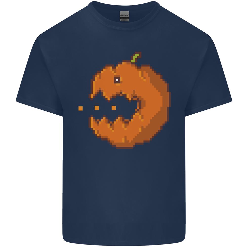 Retro Video Games Halloween Pumpkin Funny Unisexs Cotton TShirt Tee Top