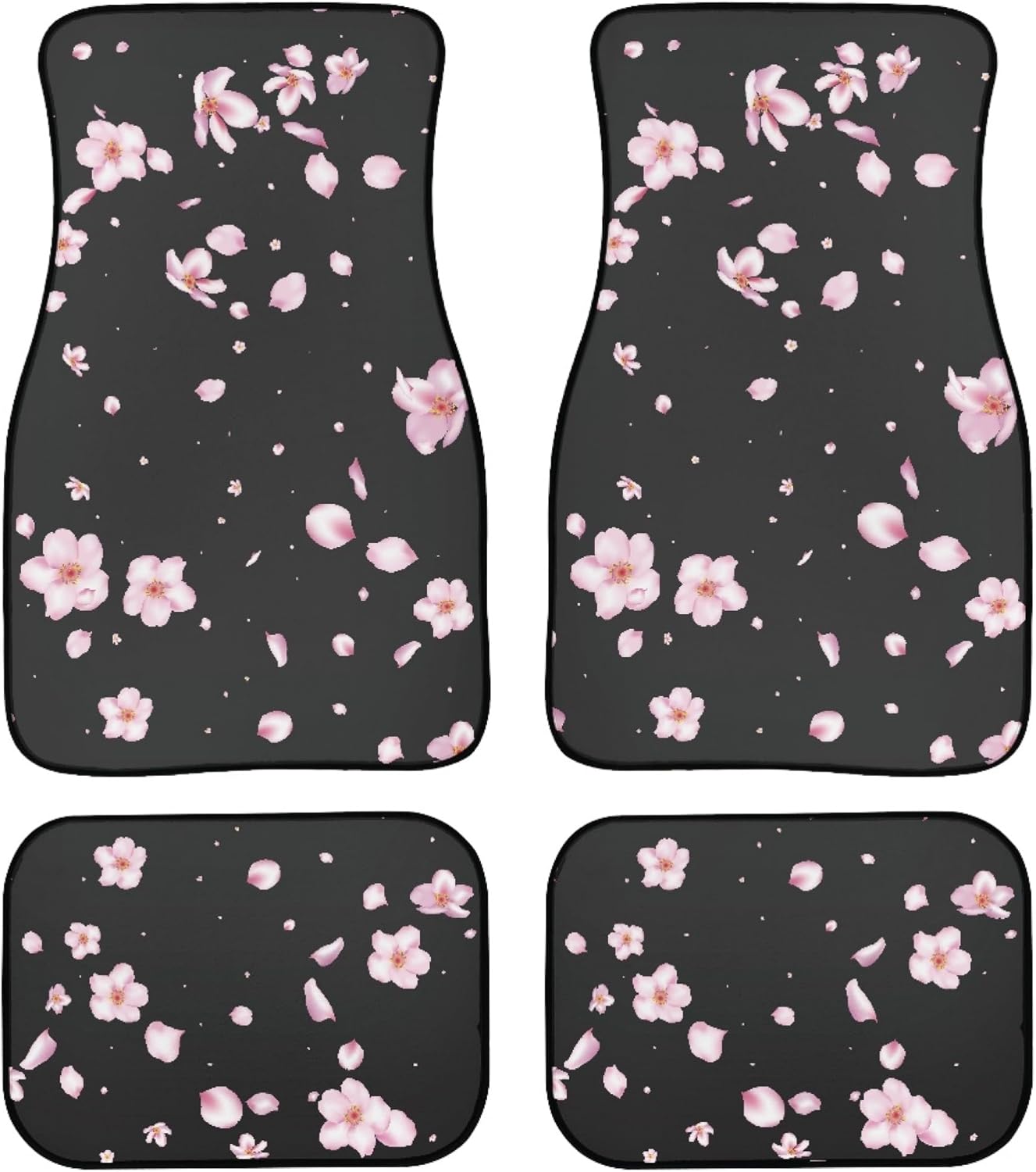 

YINGQIGUAN Vintage Wildflower Car Floor Mats Carpet Universal Retro Botanical Floral Flower Plant Herbs Sage Green Leaves Floor Mats 8