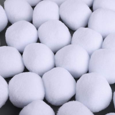 Paquete de 10 bolas de juguete de nieve para niños en interiores, bolas falsas de nieve de felpa de 5 cm, juego de bolas de lucha de nieve artificiales suaves para juegos interactivos de lanzamiento de invierno