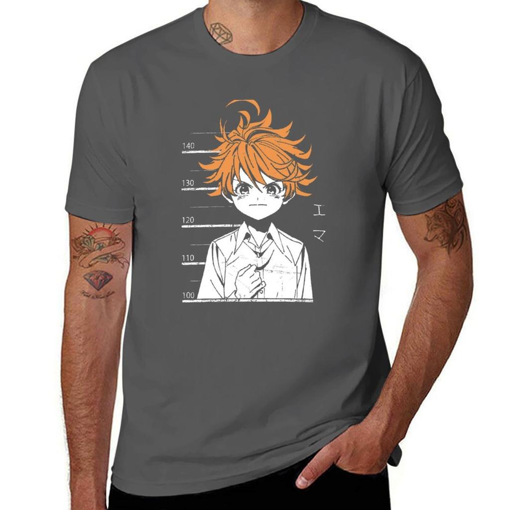 The Promised Neverland T-shirt bawełniana koszulka pakiet koszulek anime dla mężczyzny koszulka męska gładka koszulka