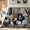 Anime DEATH NOTE Print Flannel Blanket High Quality Warm Comfortable Cover for All Seasons Perfect for Gifts Home Decor