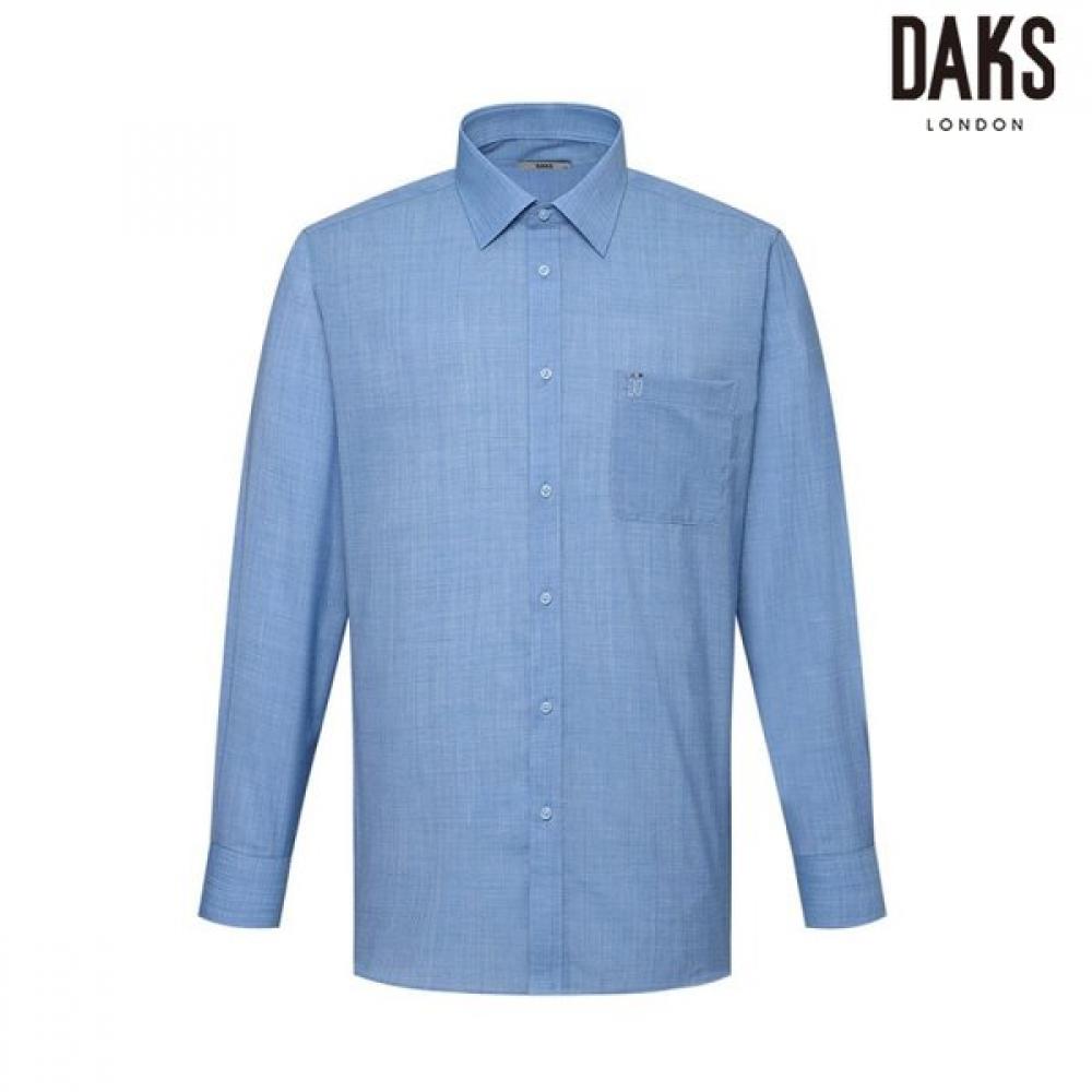 

DakS Men S Wool Blend Micro Pattern Regular Fit dreSS Shirt dmS1Shdl103b1 Blue/95