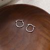 Circle Twist Earrings Ins Style Simple Fashion Versatile Temperament Earrings for Girlfriend Gifts