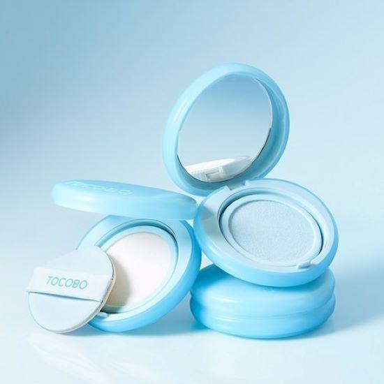 Tocobo Blur Finish Sun Cushion SPF50+ PA++++ 13g 01 Cotton Blue + Vita Tone Up Sun Cream SPF50+ PA++++ 10ml Set