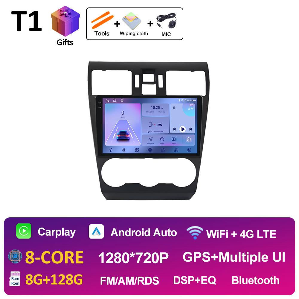 For Subaru Forester 4 SJ XV WRX 2012 2013 2014 2015 Android 14 Car Multimedia Video Radio Player DSP Stereo GPS Navigation WIFI