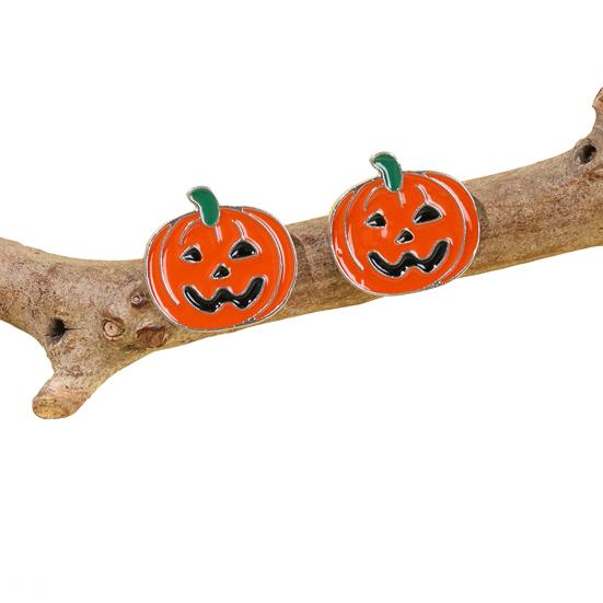 1 Pair Halloween Earrings Bat Ghost Hand Spider Pumpkin Ghost Black Cat Shape Drop Earrings Jewelry Accessories