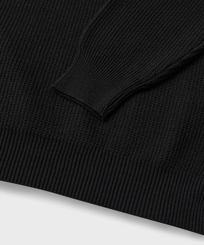 Beulaendideu Hard Twist Lounge Polo Knit [Black]