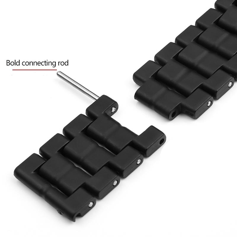 Kunststoff Stahl Licht Uhrenarmband 23mm Kohlefaser Armband für Luminox 3080 3150 3051 Sport Herren Schwarzes Armband Uhrenzubehör