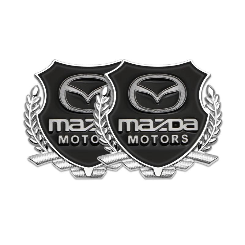 For Mazda 8 4 2 6 323 626 RX7 RX8 Folding CX3 BN Atenza Car Badge Sticker Car 3D Metal Emblem Decal Exterior Styling Accessories h2