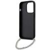 Karl Lagerfeld KLHCP14LSACKLHPK iPhone 14 Pro 6.1" Black Hardcase Saffiano Monogram Chain