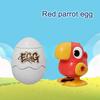 Cartoon Clockwork Animal Jumping Egg Toy Walking Parrot Kids up Chain Animal Running Egg Toys