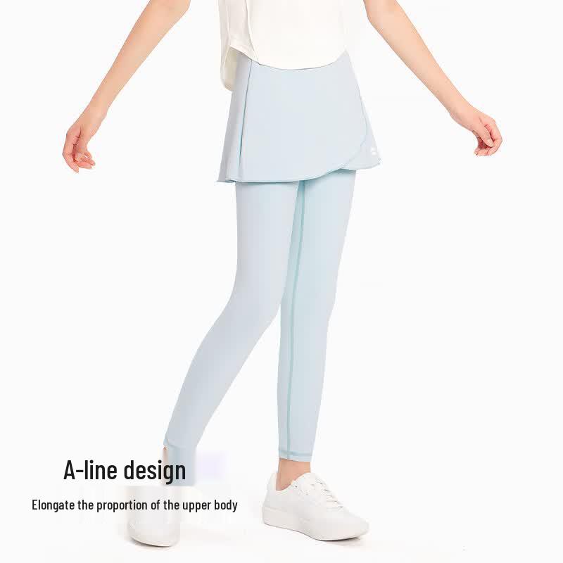 KIYA Girls  Faux Two-Piece Skirted Leggings 140