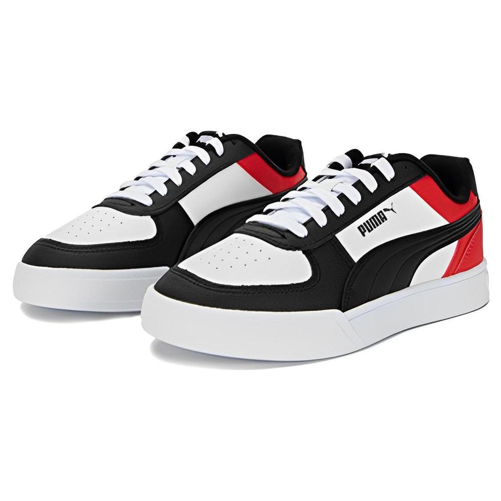Puma Caven Comfortable Daily Low-Top Sneakers Unisex Sneakers White Black Red 380810-37