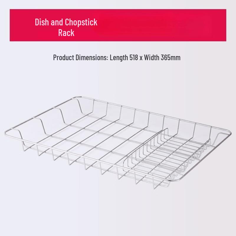 

304 Stainless Steel Pull-Out Dish Drying Rack