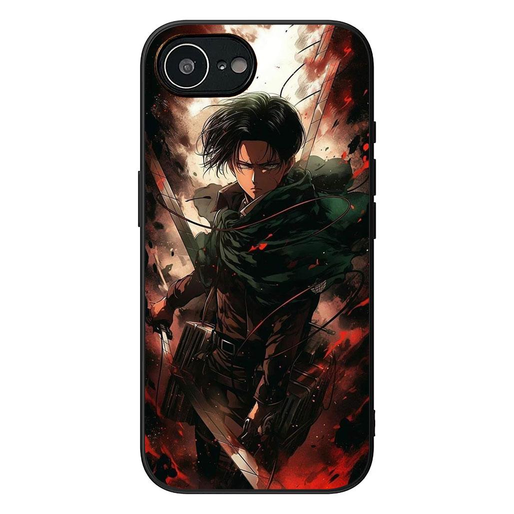 

Attack Eren Jaeger on Levi titan Phone Case for Samsung Galaxy S25 Edge S24 S23 FE Plus Ultra A16 A15 A55 A57 5G Cover Casing Galaxy S24 FE
