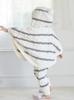 Gelato Pique BABY Baby Moco Ran Border Poncho PBNT245415 PNK 80