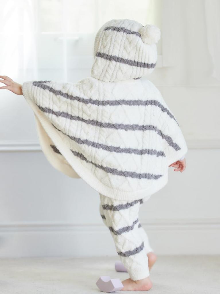 Gelato Pique BABY Baby Moco Ran Border Poncho PBNT245415 PNK 80