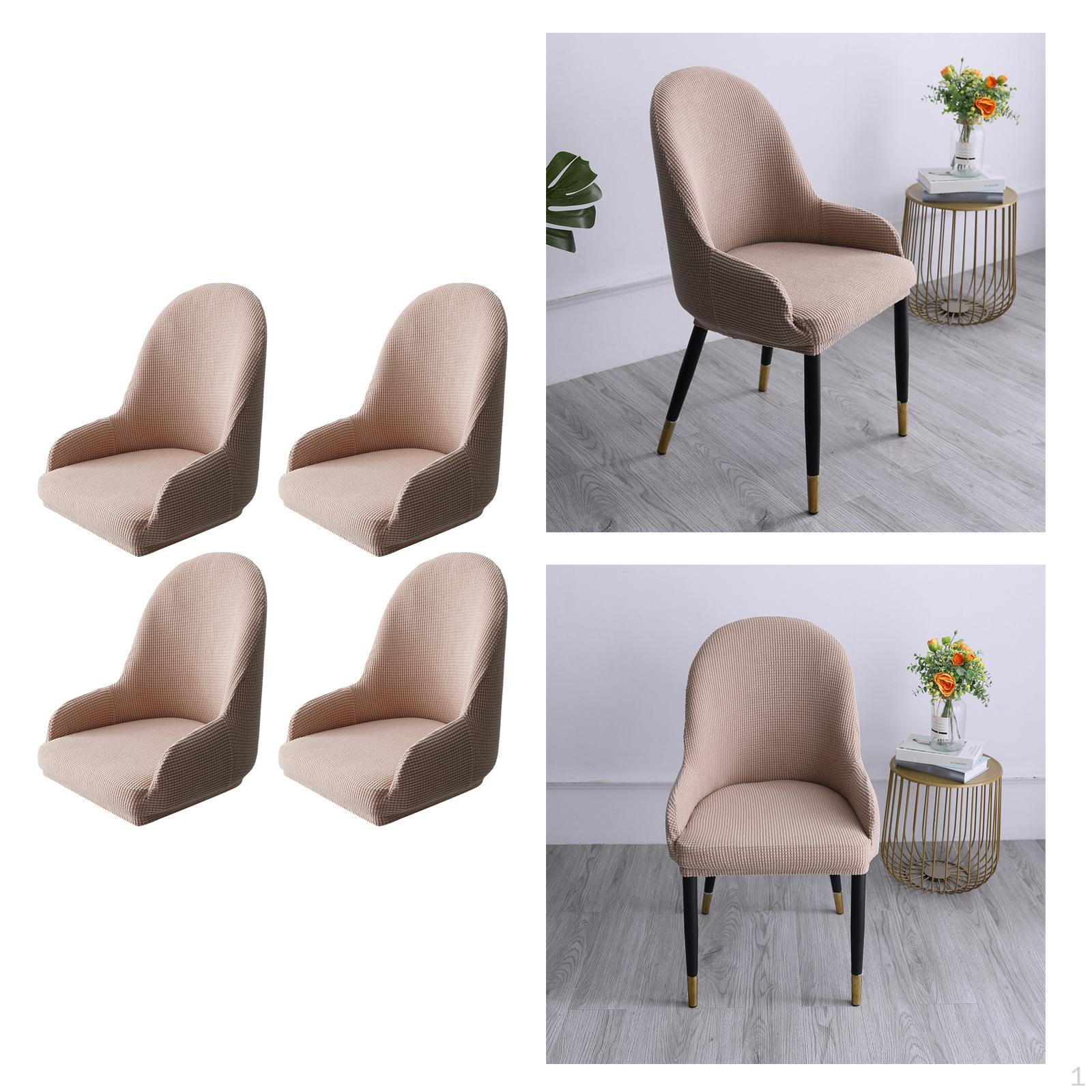 

Wing Back Dining Cover Reusable Protective Seat Covers Cafe dekhaki, multi