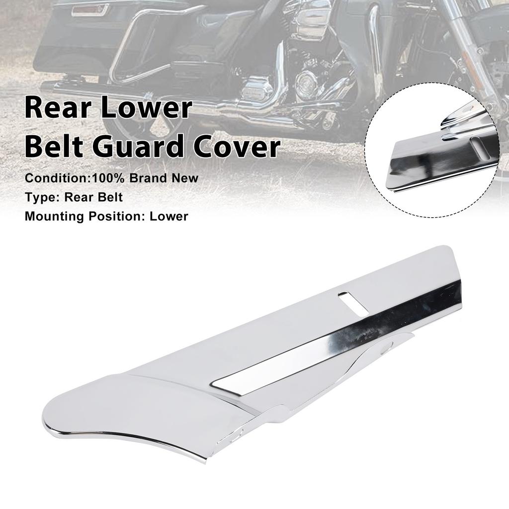 Rear Lower Belt Guard Cover For Touring FLHX Street Glide Road King FLHR
