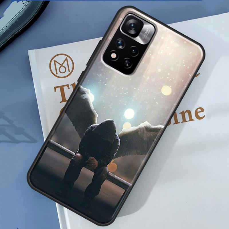 Fallen Angel Wings Art Case For Redmi Note 12 11 Pro Cover For Redmi Note 10 8 9 Pro 10S 11S 9A 9C 12C 10A 10C