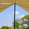 Heavy-Duty Outdoor Tent Support Iron Canopy Poles for Camping