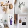Heavy Duty Alloy Hooks with Screws Wall Mounted Hanging Hangers for Coat Towel Bags Cups Hook Home Storage Rack Holder Wholesale
