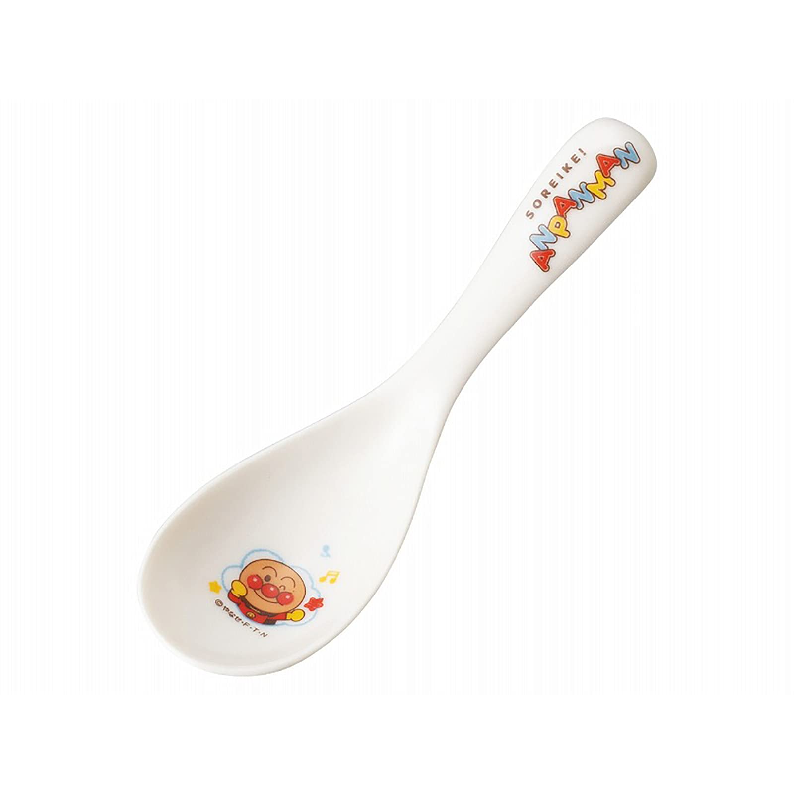 

Kanesho Pottery Renge Nakayoshi White Go! Anpanman Spoon, 14cm, Series, 066126, белый