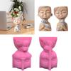 Boy and Puppy Succulent Pot Mold for DIY Concrete Flower Pots Resin Mold Pen Holder Resin Mold Desktop Decoration Home