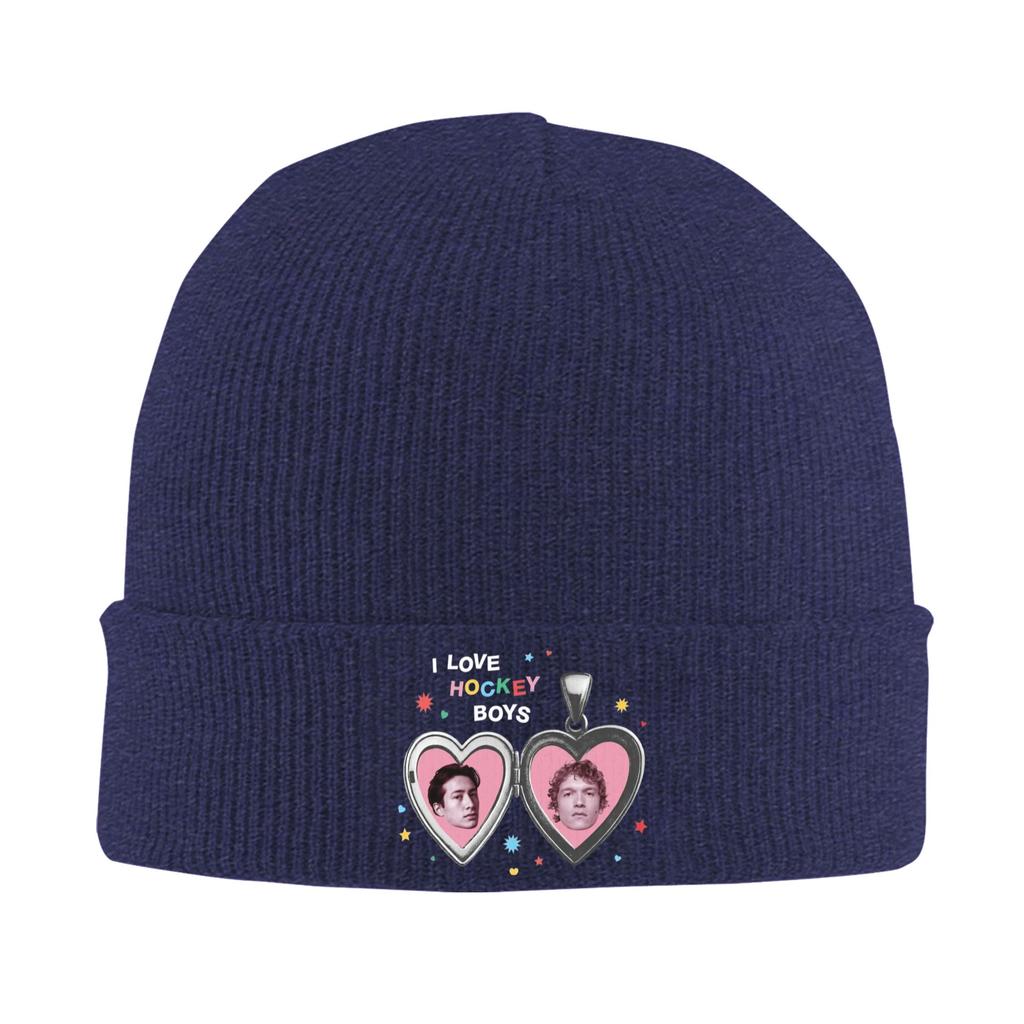 Connor Storrie And Hudson Williams Hat Autumn Winter Beanie Warm Heated Rivalry Caps FeUnisex Unisex Acrylic Knitted Caps