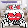3pcs Custom Name Untitled Dance Bedding Set Duvet Cover Closure Includes 1 Duvet Cover & 2 Pillowcases for All Seasons Bedroom Decor