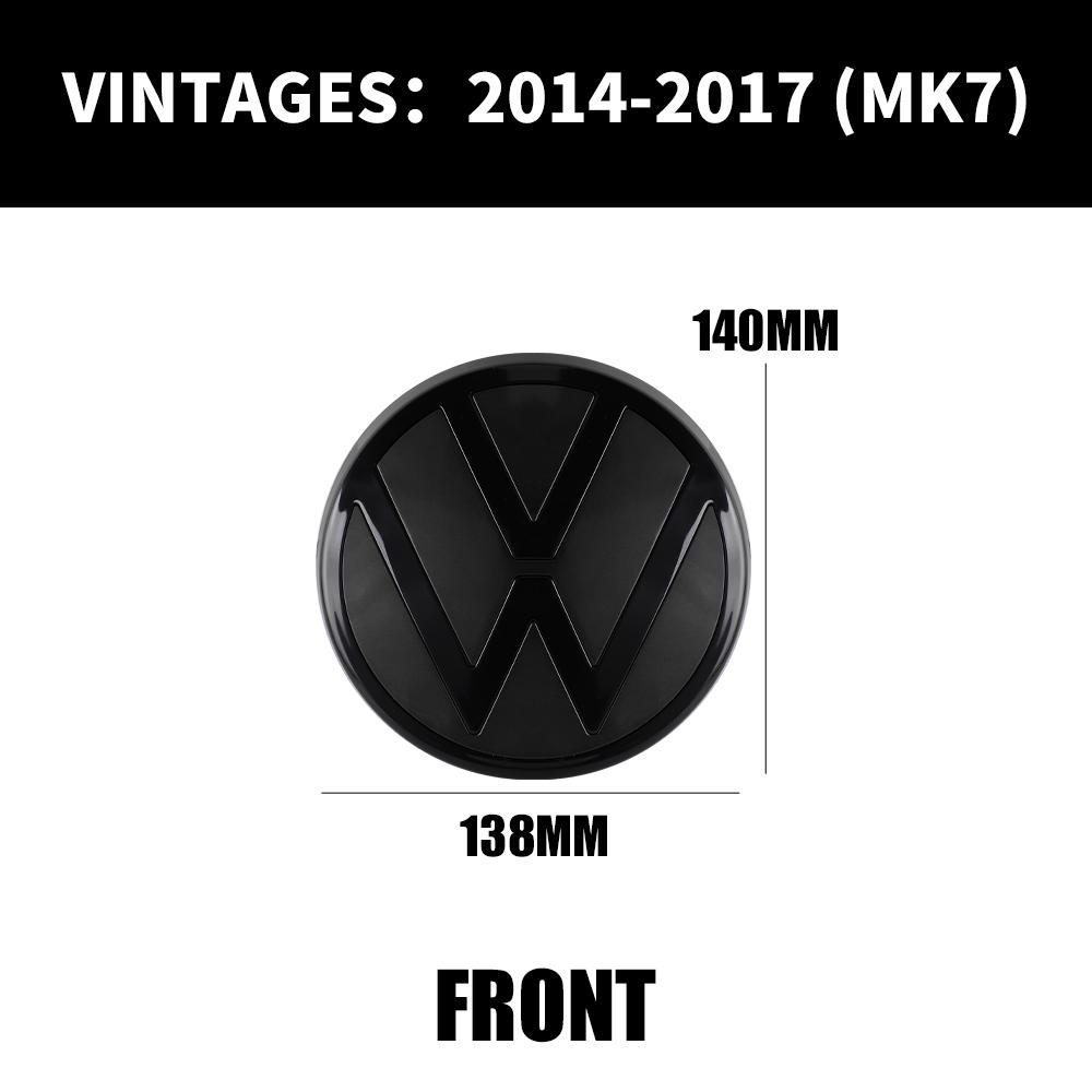 Car Front Grill Emblem Rear Trunk Badge Lid Cover For Volkswagen VW Golf 7 MK7 2014 - 2017 GOLF7.5 MK7.5 2018 - 2020