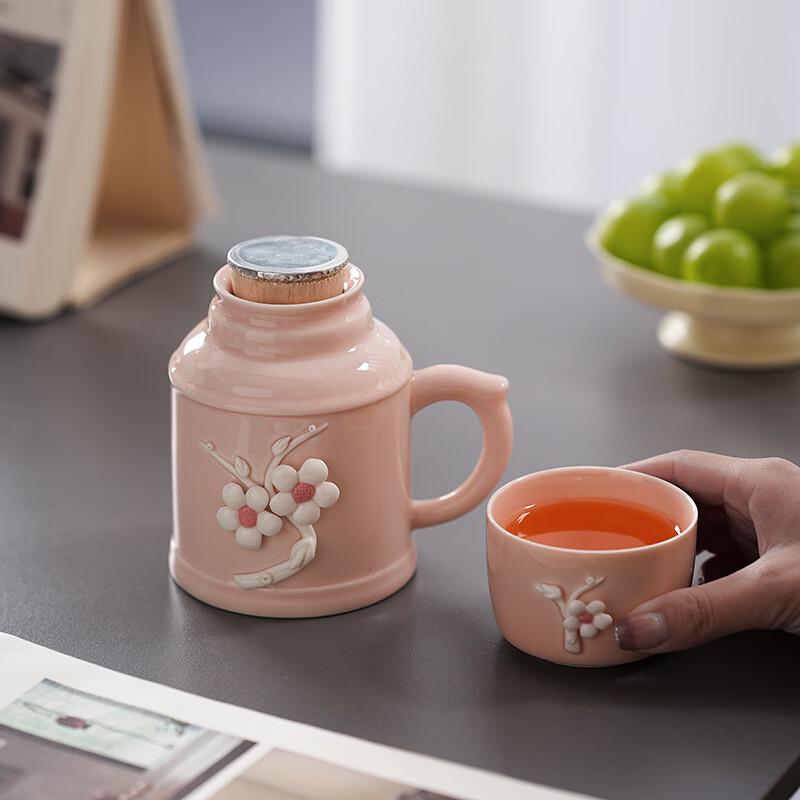 OLOEY Begonia Creative Stewing Teapot Water Cup