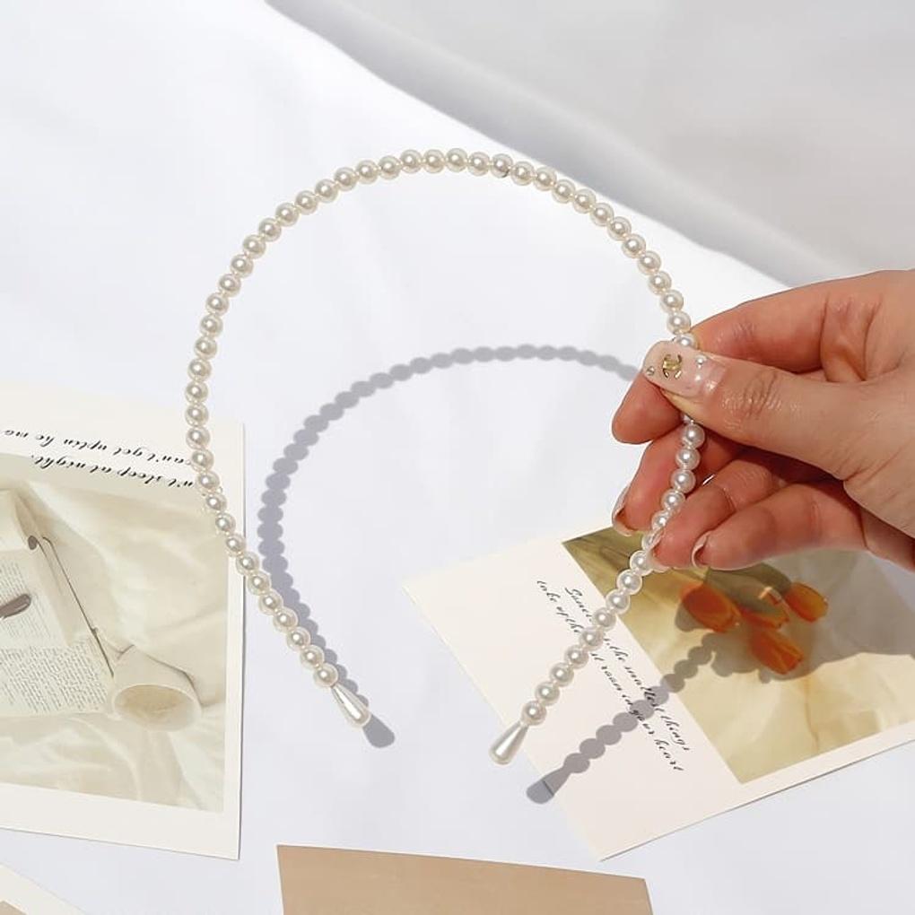 Women's Hairband Headband Paisley Bandana Simple Pearl