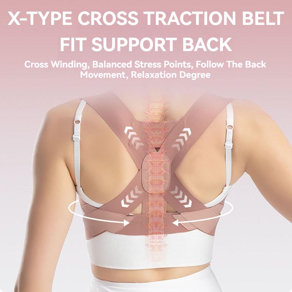 Hunchback Corrector Belt Elastic Invisible Back Straightener Open Shoulder Lumbar Support Unisex Posture Corrector