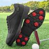 Men's Large Non-slip Spiked Golf Shoes, Size 39-49, Black/White Comfortable Training Footwear