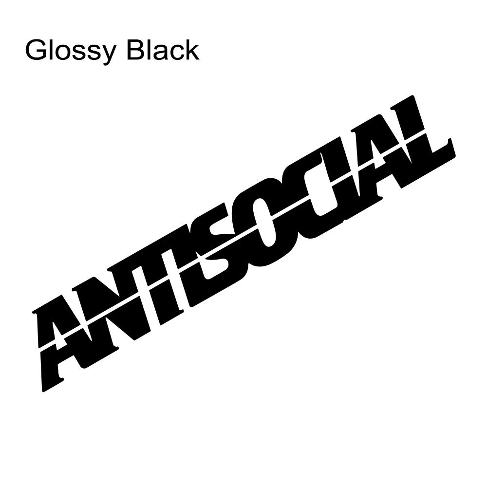 Antisocial Slogan Car Sticker Car Windshield Windows Banner Vinyl Decal For Cars SUV Truck Pickup Auto Decoration Accessories