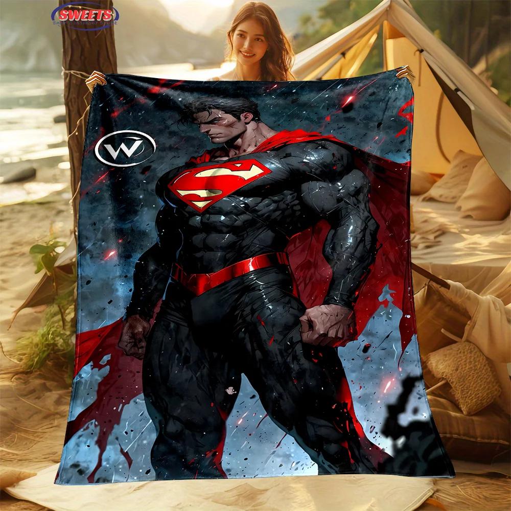Comfortable and Soft Superman Blanket, Add Beauty To The Home, All Seasons, Home Office Can Be Used, Nap Camping Flannel Blanket