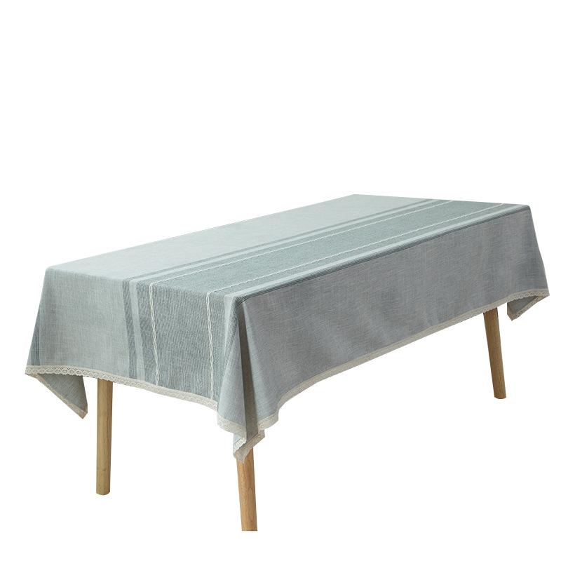 Japanese Cotton And Linen Dining Table Cloth Waterproof Fabric Tablecloth Simple Wind Table And Chair Household Coffee Table Cloth Hotel