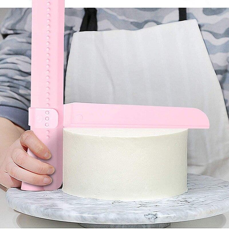 Cheap Kitchen Baking Accessories DIY Adjustable Screed Cake Scraper