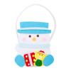 Christmas Gift Bags with Handles Santa Reindeer Snowman Goody Bag Thick Holiday-themed Gift Pouch for Candy Apples Toys
