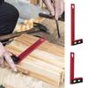 Woodworking Ruler L Type Precision Marking L Ruler Portable Aluminum Alloy Rust-Proof Crossed Out Marking Tool For Engineer